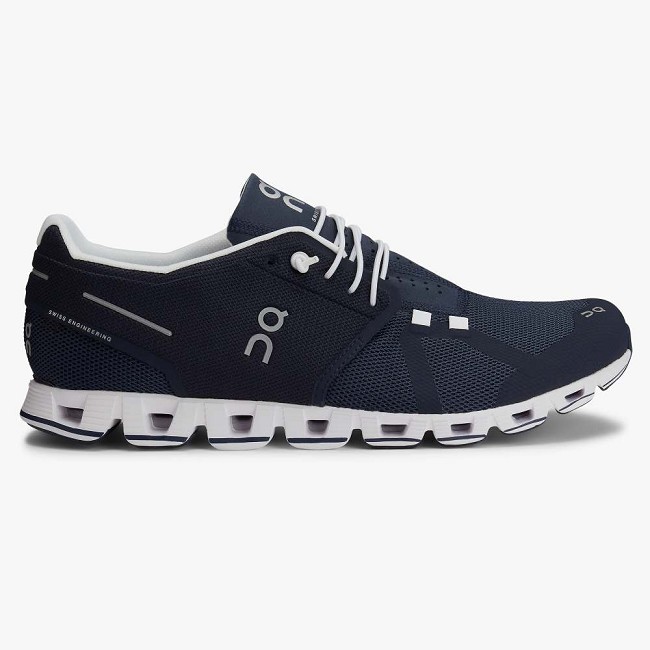 ON Cloud Mens - Men's Road Running Shoes NZ-13784 Navy/White